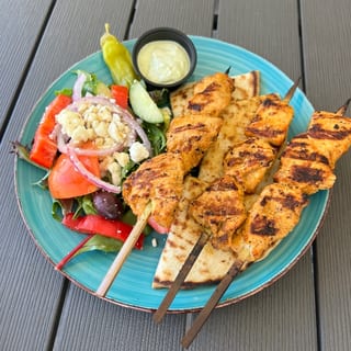 Chicken Souvlaki (Kabob) Combo