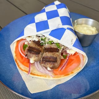 Beef Feta Kebab sandwich