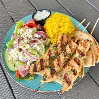 Chicken Souvlaki plate