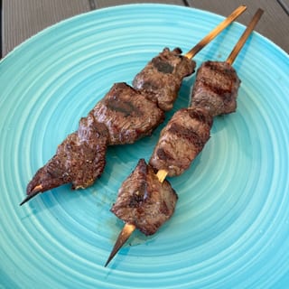 Steak Souvlaki (2 skewers)
